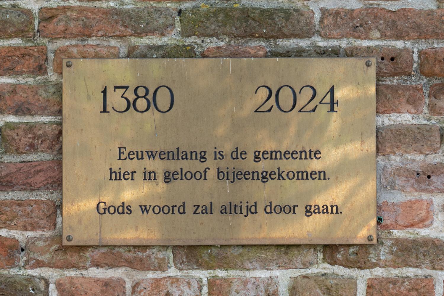Kerk plague kerkje aan de dijk kortenhoef